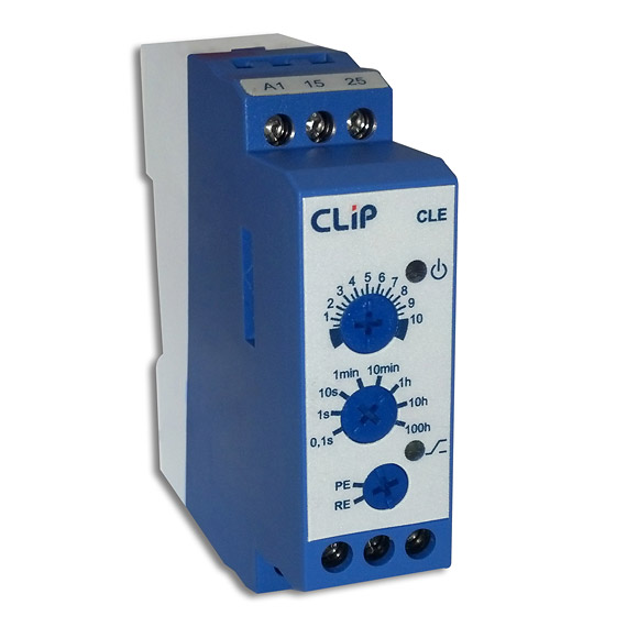 Rele Clip Temporizador RET.DIG.CLE-2R  0,1 SEG.100HRS 24-240AC/DC Imagem 1