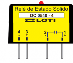 Rele estado solido Loti  C/I DC0540-4A  5VDC - 5 A 40VDC 